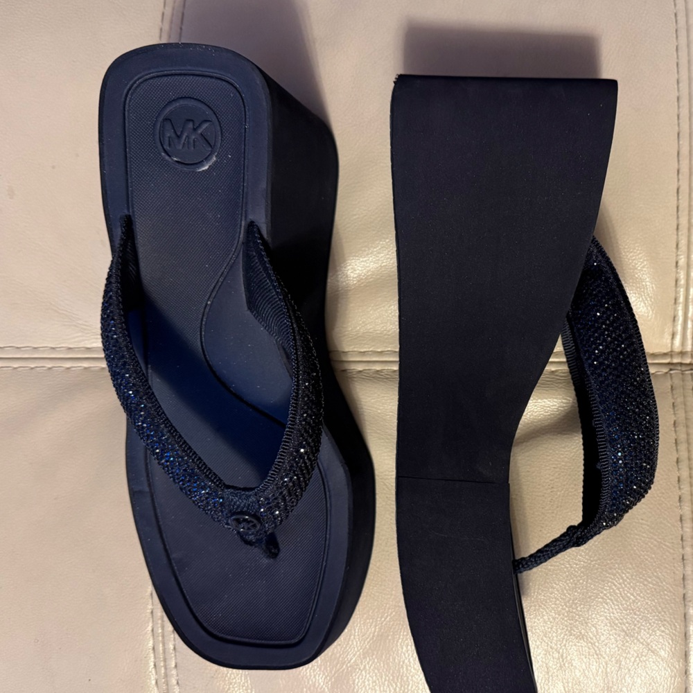 MICHAEL Michael Kors Black Platform Sandals